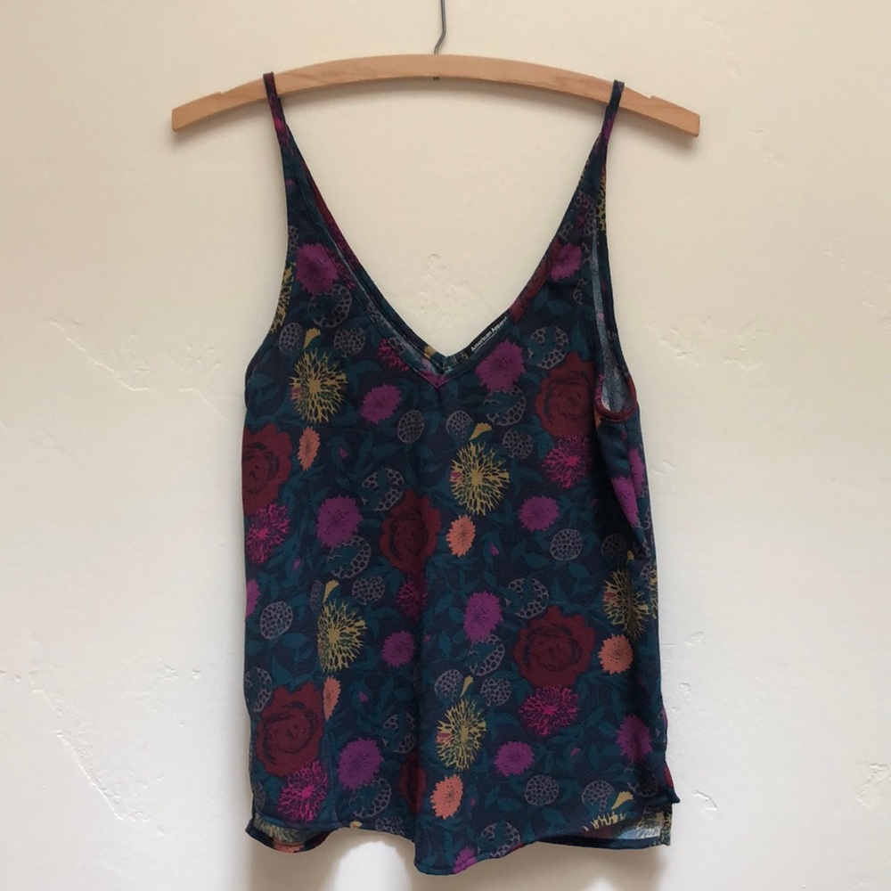 American Apparel Floral Tank